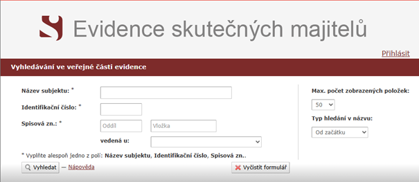 Změna v evidenci skutečn&yacute;ch majitelů